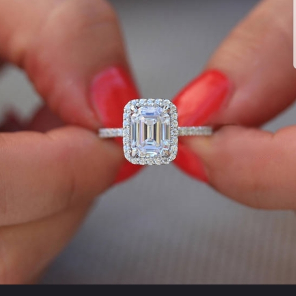 💍💍Gorgeous 2pc Set Engagement Ring CZ💍💍 - Picture 3 of 13